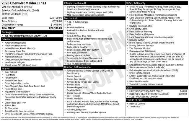 2023 Chevrolet Malibu LT Raleigh NC