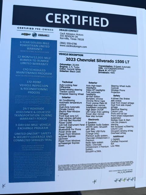 2023 Chevrolet Silverado 1500 LT Kerrville TX