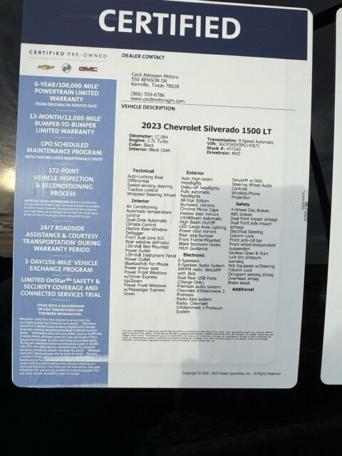 2023 Chevrolet Silverado 1500 LT  TX