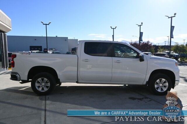 2023 Chevrolet Silverado 1500 LT / 4X4 / Crew Cab / Auto Start / Power Heated Seats / Heated Steering Wheel / Seats 6 / Lane Departure & Forward Collision Alert / Apple CarPlay & Android Auto / Back Up Camera / Bed Liner / Tow Pkg / 1-Owner Anchorage AK