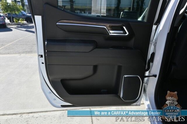 2023 Chevrolet Silverado 1500 LT / 4X4 / Crew Cab / Auto Start / Power Heated Seats / Heated Steering Wheel / Seats 6 / Lane Departure & Forward Collision Alert / Apple CarPlay & Android Auto / Back Up Camera / Bed Liner / Tow Pkg / 1-Owner Anchorage AK