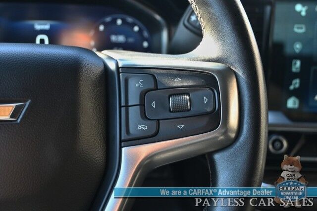 2023 Chevrolet Silverado 1500 LT / 4X4 / Crew Cab / Auto Start / Power Heated Seats / Heated Steering Wheel / Seats 6 / Lane Departure & Forward Collision Alert / Apple CarPlay & Android Auto / Back Up Camera / Bed Liner / Tow Pkg / 1-Owner Anchorage AK