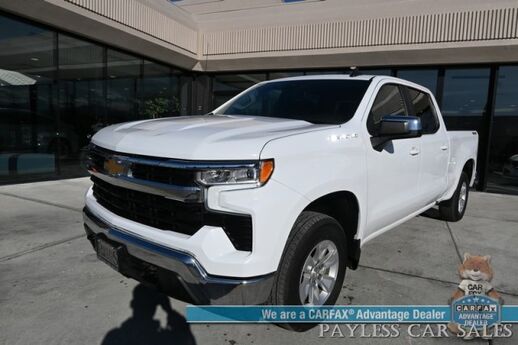 2023 Chevrolet Silverado 1500 LT / 4X4 / Crew Cab / Auto Start / Power Heated Seats / Heated Steering Wheel / Seats 6 / Lane Departure & Forward Collision Alert / Apple CarPlay & Android Auto / Back Up Camera / Bed Liner / Tow Pkg / 1-Owner Anchorage AK