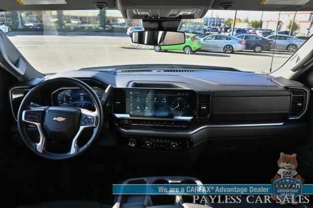 2023 Chevrolet Silverado 1500 LT / 4X4 / Crew Cab / Auto Start / Power Heated Seats / Heated Steering Wheel / Seats 6 / Lane Departure & Forward Collision Alert / Apple CarPlay & Android Auto / Back Up Camera / Bed Liner / Tow Pkg / 1-Owner Anchorage AK