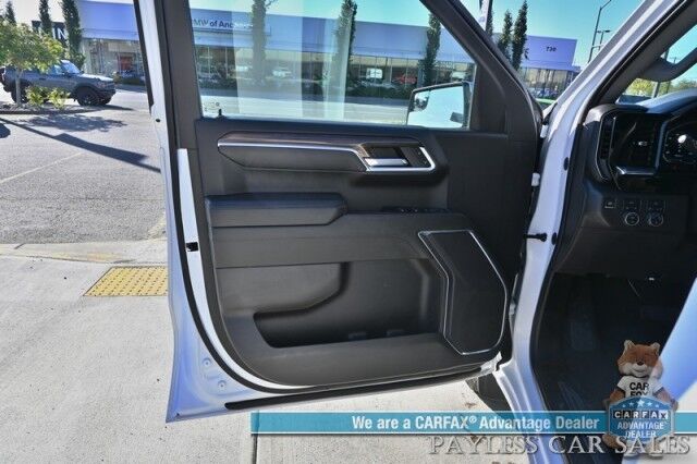 2023 Chevrolet Silverado 1500 LT / 4X4 / Crew Cab / Auto Start / Power Heated Seats / Heated Steering Wheel / Seats 6 / Lane Departure & Forward Collision Alert / Apple CarPlay & Android Auto / Back Up Camera / Bed Liner / Tow Pkg / 1-Owner Anchorage AK