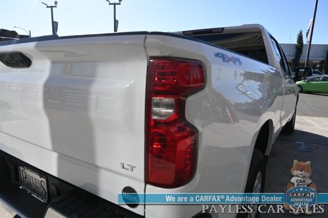 2023 Chevrolet Silverado 1500 LT / 4X4 / Crew Cab / Auto Start / Power & Heated Cloth Seats / Heated Steering Wheel / Seats 6 / Lane Departure Alert / Apple CarPlay & Android Auto / Back Up Camera / Bed Liner / Tow Pkg / 1-Owner Anchorage AK