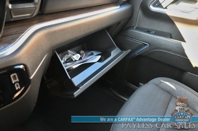 2023 Chevrolet Silverado 1500 LT / 4X4 / Crew Cab / Auto Start / Power & Heated Cloth Seats / Heated Steering Wheel / Seats 6 / Lane Departure Alert / Apple CarPlay & Android Auto / Back Up Camera / Bed Liner / Tow Pkg / 1-Owner Anchorage AK