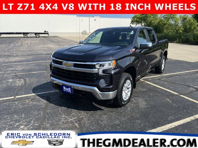 2023 Chevrolet Silverado 1500 LT Z71 Crew Cab 4WD 5.3L w/18s Spray-OnBedliner RemoteStart HtdSeats HtdSteeringWheel Milwaukee WI