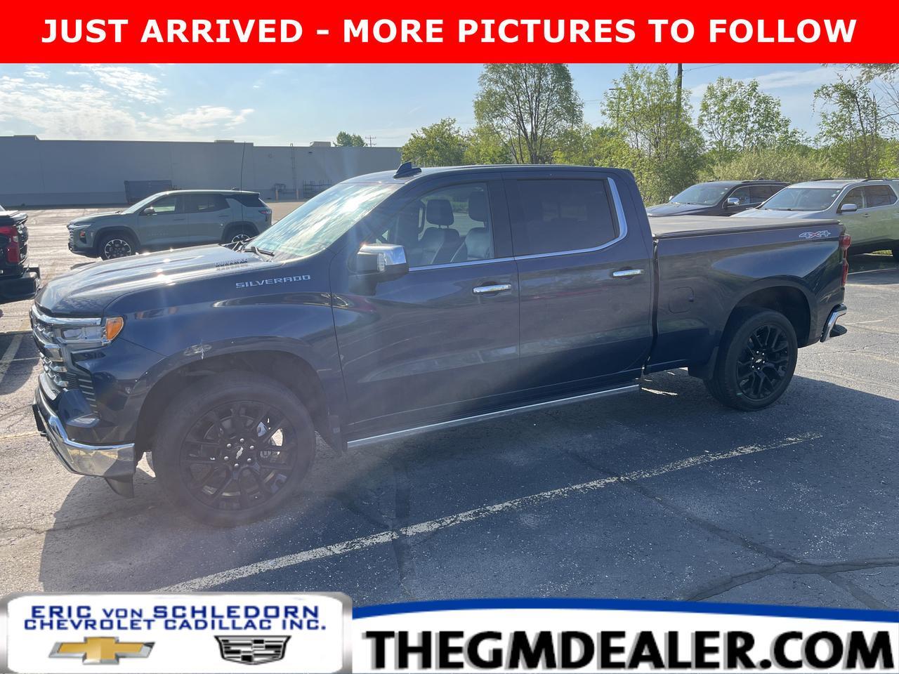 2023 Chevrolet Silverado 1500 LTZ Crew Cab 4WD 3.0L DuramaxDiesel Tech Conv2Pkgs w/22s AdptvCrz PwrRetractAssistSteps RrCamMirror