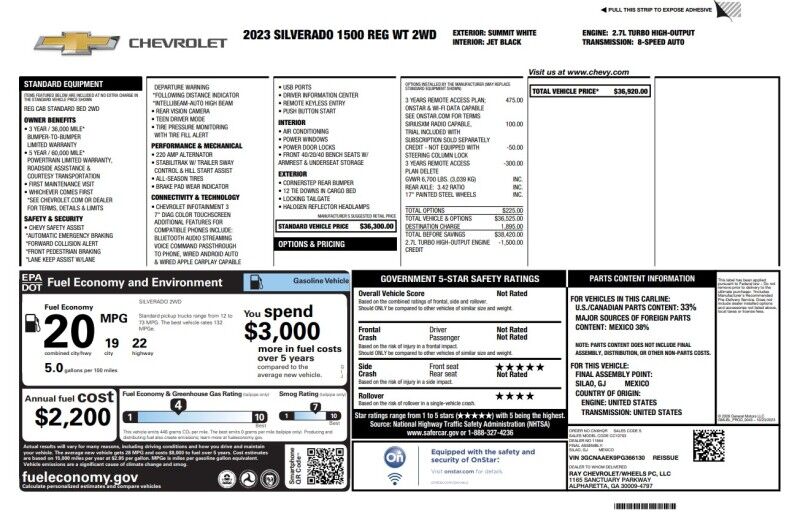 2023 Chevrolet Silverado 1500 Work Truck Webster MA