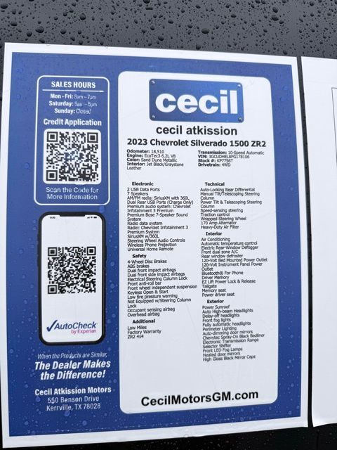 2023 Chevrolet Silverado 1500 ZR2 Kerrville TX
