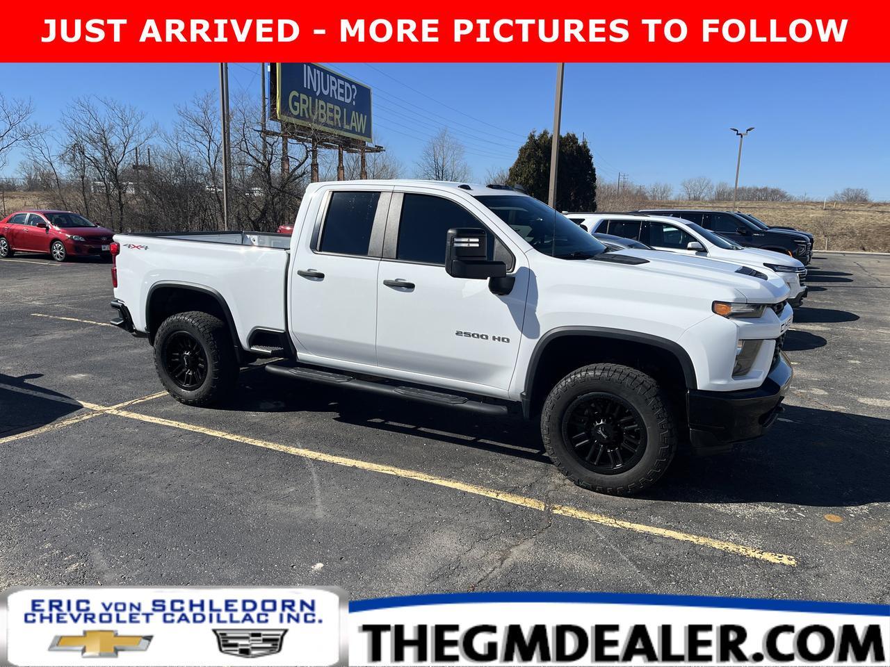 2023 Chevrolet Silverado 2500HD 2500HD Custom Double Cab 4WD Conv SafetyConf SnowPlowPrepPkgs w/LED-MarkerLamps RemoteStart 20s
