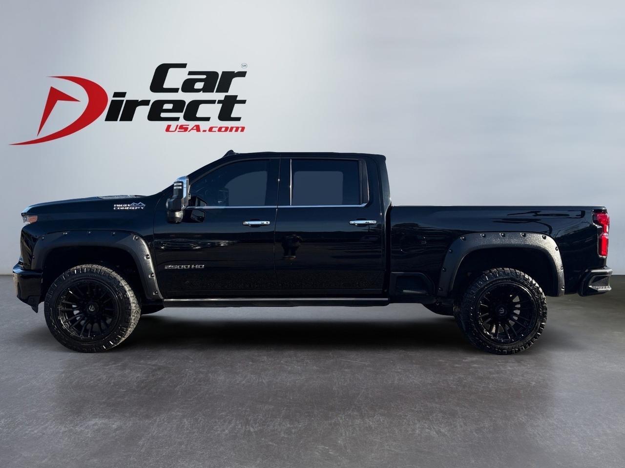 2023 Chevrolet Silverado 2500HD High Country DURAMAX DIESEL, CUSTOM FUEL WHEELS, POWER RUNNING BOARDS, FENDER FLARES, 5TH WHEEL TOW PACKAGE, LANE CHANGE ALERT, HEADS-UP DISPLAY, SUNROOF, HEATED & COOLING SEATS, APPLE CARPLAY/ANDROID AUTO, POWER TAILGATE, ONLY 1 OWNER!! Virginia Beach VA