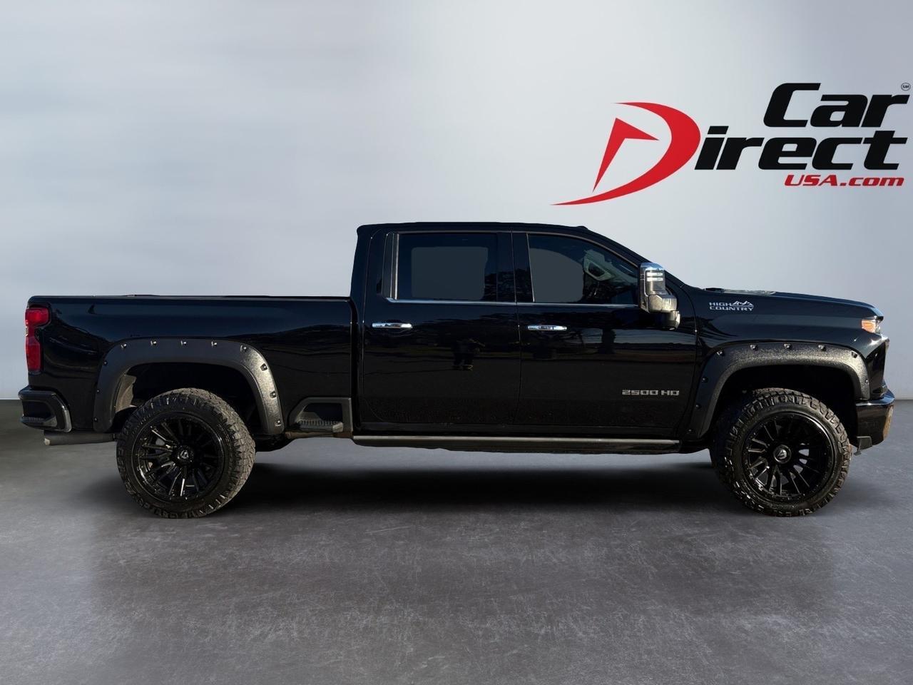 2023 Chevrolet Silverado 2500HD High Country DURAMAX DIESEL, CUSTOM FUEL WHEELS, POWER RUNNING BOARDS, FENDER FLARES, 5TH WHEEL TOW PACKAGE, LANE CHANGE ALERT, HEADS-UP DISPLAY, SUNROOF, HEATED & COOLING SEATS, APPLE CARPLAY/ANDROID AUTO, POWER TAILGATE, ONLY 1 OWNER!! Virginia Beach VA