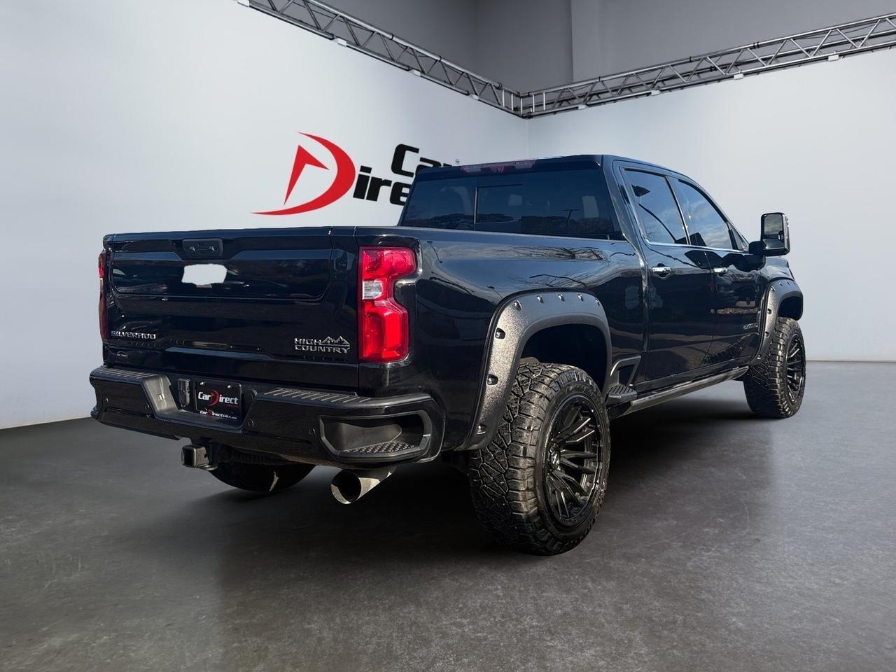 2023 Chevrolet Silverado 2500HD High Country DURAMAX DIESEL, LIFTED, CUSTOM FUEL WHEELS, POWER RUNNING BOARDS, FENDER FLARES, GOOSENECK/5TH WHEEL TOW PACKAGE, LANE CHANGE ALERT, HEADS-UP DISPLAY, SUNROOF, HEATED & COOLING SEATS, APPLE CARPLAY/ANDROID AUTO, POWER TAILGATE, ONLY 1 OW Virginia Beach VA