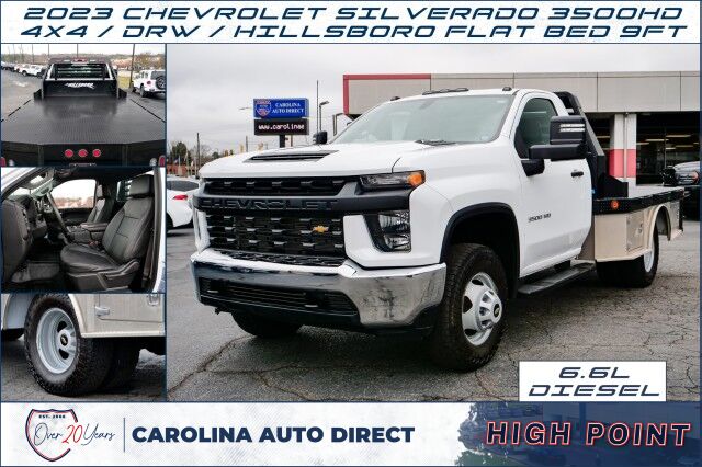 2023 Chevrolet Silverado 3500HD 4X4 / DRW / Hillsboro Hybrid Flat Bed / 6.6L Diesel / 9FT!
