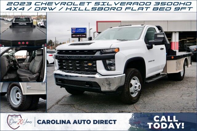 2023 Chevrolet Silverado 3500HD 4X4 / DRW / Hillsboro Hybrid Flat Bed / 9FT!