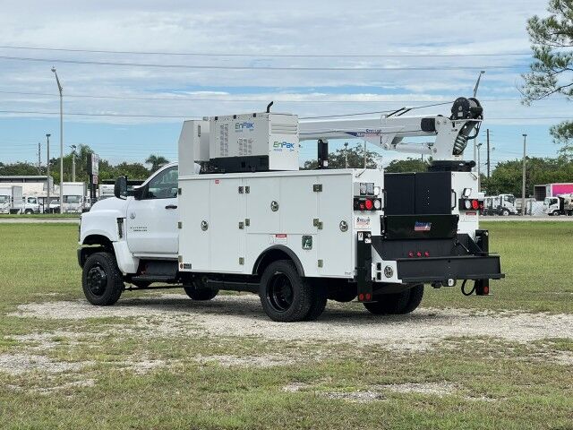 2023 Chevrolet Silverado 6500 HD 4x4 Utility Service Truck with Stellar Telescopic Crane 7630 Homestead FL