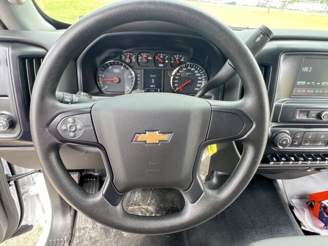 2023 Chevrolet Silverado 6500 HD Steel Flatbed Truck with FASSI F85 Active Knuckle Boom Crane Homestead FL