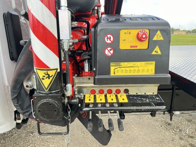 2023 Chevrolet Silverado 6500 HD Steel Flatbed Truck with FASSI F85 Active Knuckle Boom Crane Homestead FL