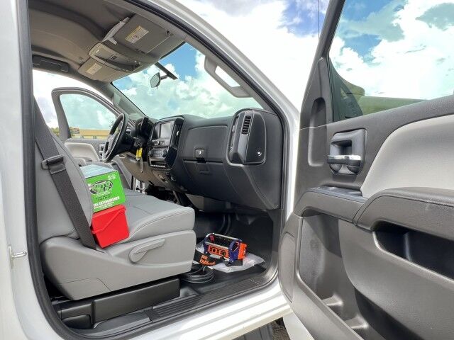 2023 Chevrolet Silverado 6500 HD Steel Flatbed Truck with FASSI F85 Active Knuckle Boom Crane Homestead FL