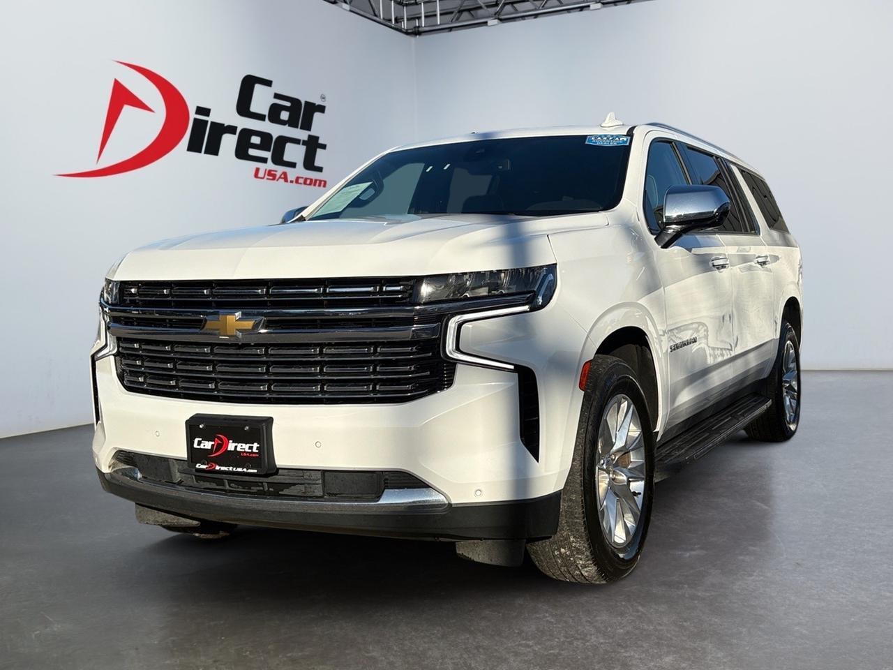 2023 Chevrolet Suburban Premier, LANE KEEP ASSIST, FORWARD COLLISION ALERT, BLIND SPOT MONITORING, POWER LIFTGATE, POWER 3RD ROW SEATS, CAPTAINS CHAIRS, RUNNING BOARDS, APPLE CARPLAY/ANDROID AUTO, HEATED & COOLING SEATS, ONE OWNER, CLEAN CARFAX, THIS SUBURBAN IS READY TO RI Virginia Beach VA