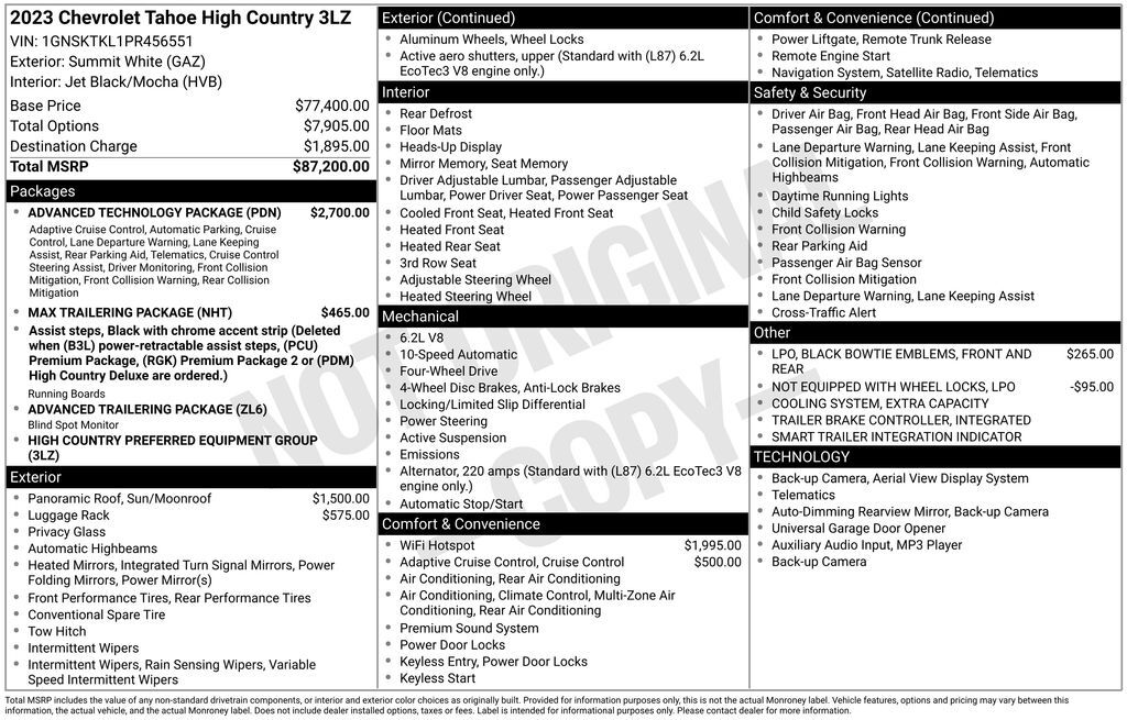 2023 Chevrolet Tahoe High Country Tucson AZ