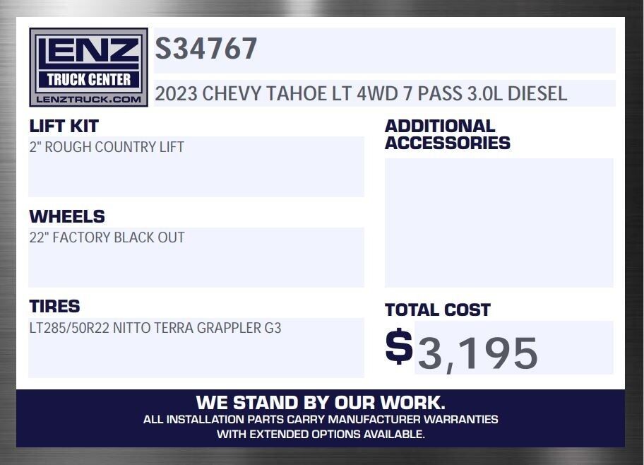2023 Chevrolet Tahoe LT 4WD 7 Passenger Fond du Lac WI