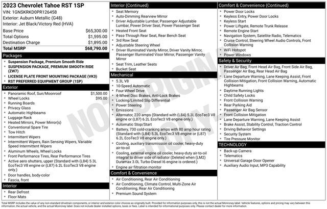 2023 Chevrolet Tahoe RST Raleigh NC