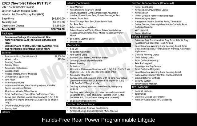 2023 Chevrolet Tahoe RST Raleigh NC