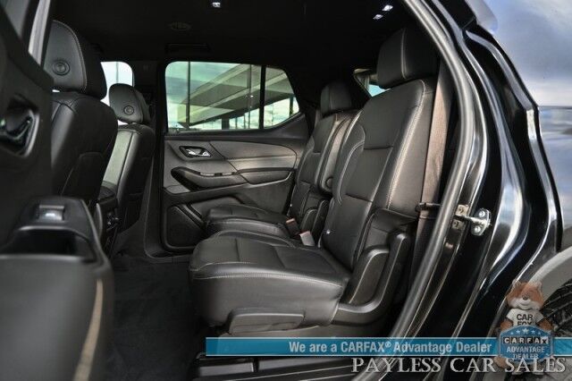 2023 Chevrolet Traverse LT / AWD / Auto Start / Power & Heated Leather Seats / Heated Steering Wheel / Lane Departure & Blind Spot / Rear Captain Chairs / 3rd Row / Apple CarPlay & Android Auto / Back Up Camera / 1-Owner Anchorage AK