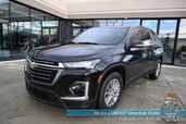2023 Chevrolet Traverse LT / AWD / Auto Start / Power & Heated Leather Seats / Heated Steering Wheel / Lane Departure & Blind Spot / Rear Captain Chairs / 3rd Row / Apple CarPlay & Android Auto / Back Up Camera / 1-Owner