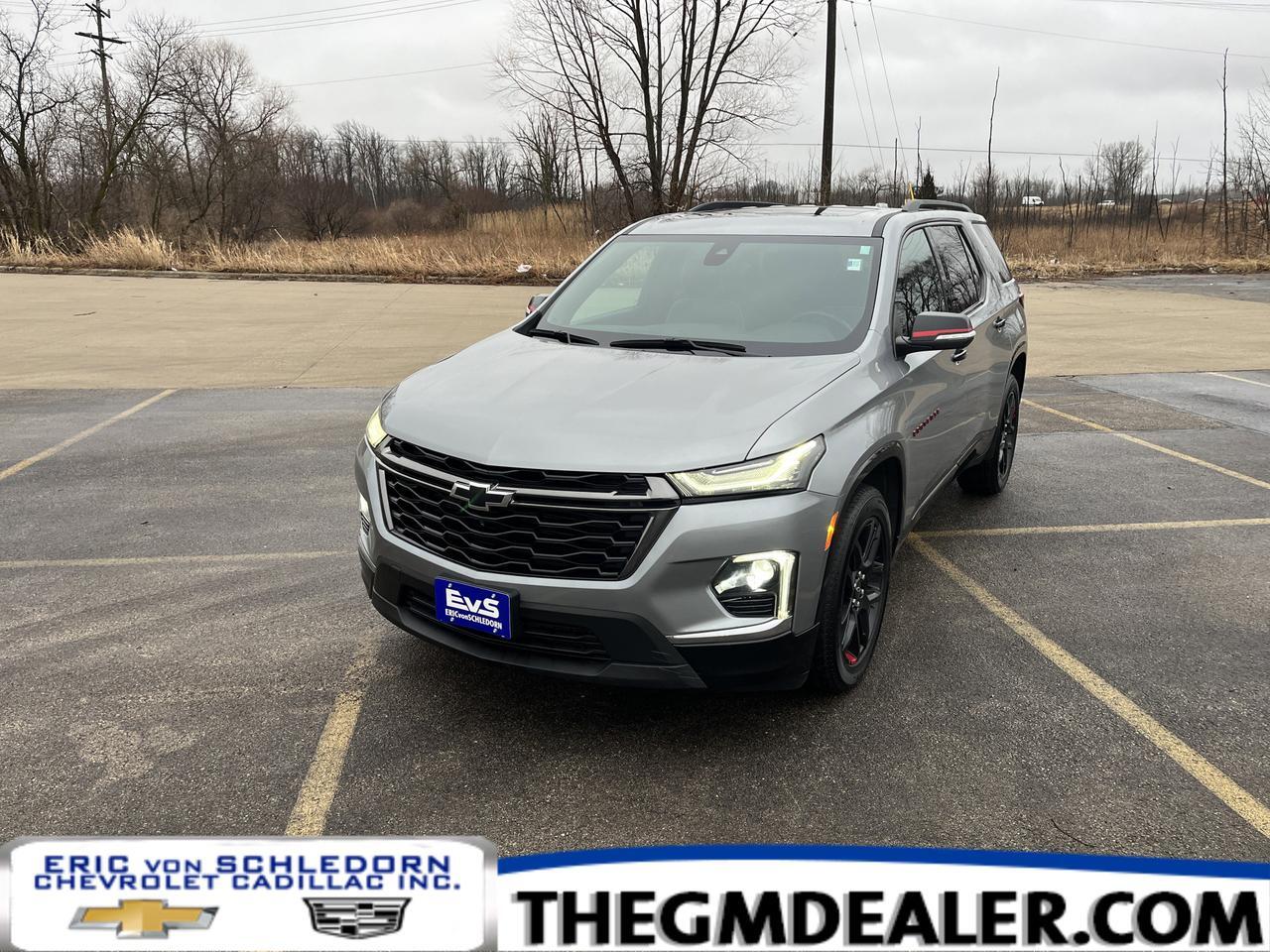 2023 Chevrolet Traverse Premier AWD Redline Edition w/AdptvCrz Sunroof Nav TraileringPkg HtdCldMemLthr 20sBlackWheels HD- Su