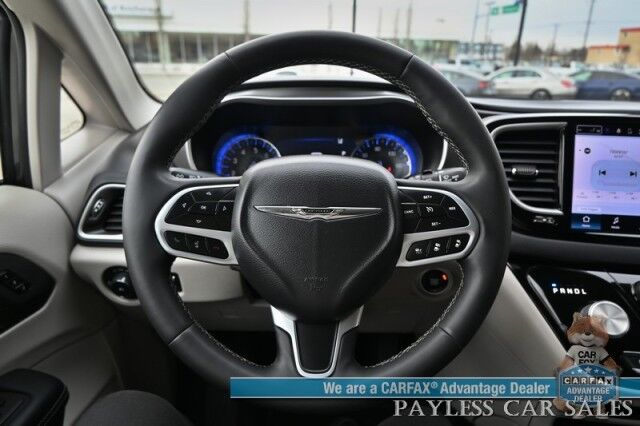 2023 Chrysler Pacifica Touring L / Auto Start / Power & Heated Leather Seats / Heated Steering / Adaptive Cruise / Lane Depart & Blind Spot Alert / Apple CarPlay & Android Auto / Back Up Cam / 3rd Row / Seats 7 / Block Heater / 1-Owner Anchorage AK