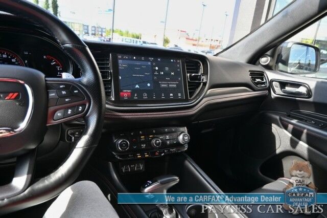 2023 Dodge Durango GT Plus / AWD / AutoStart / Plus Pkg / Heated & Cooled Leather Seats / Heated Steering Wheel / Sunroof / NAV / Alpine Speakers / Blind Spot Alert / Apple CarPlay & Android Auto / Third Row / Seats 7 / Tow Pkg / 1-Owner Anchorage AK
