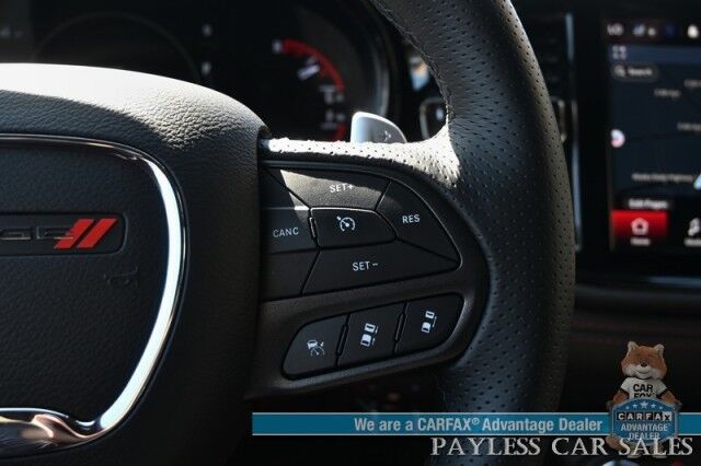 2023 Dodge Durango R/T Plus / 4X4 / Auto Start / Blacktop Pkg / Heated & Cooled Leather Seats / Heated Steering / NAV / Sunroof / Adaptive Cruise & Blind Spot / Apple CarPlay & Android Auto / 3rd Row / Tow Pkg / 1-Owner / Only 4K Miles Anchorage AK