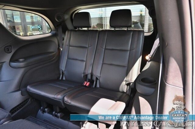 2023 Dodge Durango R/T Plus / 4X4 / Auto Start / Blacktop Pkg / Heated & Cooled Leather Seats / Heated Steering / NAV / Sunroof / Adaptive Cruise & Blind Spot / Apple CarPlay & Android Auto / 3rd Row / Tow Pkg / 1-Owner / Only 4K Miles Anchorage AK