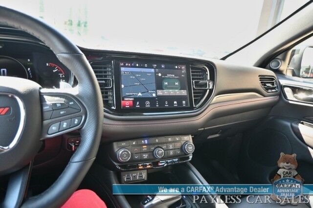 2023 Dodge Durango R/T Plus / 4X4 / Auto Start / Blacktop Pkg / Heated & Cooled Leather Seats / Heated Steering / NAV / Sunroof / Adaptive Cruise & Blind Spot / Apple CarPlay & Android Auto / 3rd Row / Tow Pkg / 1-Owner / Only 4K Miles Anchorage AK