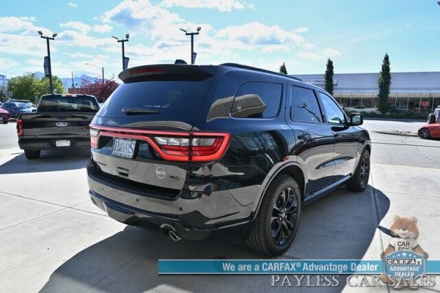 2023 Dodge Durango R/T Plus / 4X4 / Auto Start / Blacktop Pkg / Heated & Cooled Leather Seats / Heated Steering / NAV / Sunroof / Adaptive Cruise & Blind Spot / Apple CarPlay & Android Auto / 3rd Row / Tow Pkg / 1-Owner / Only 4K Miles Anchorage AK