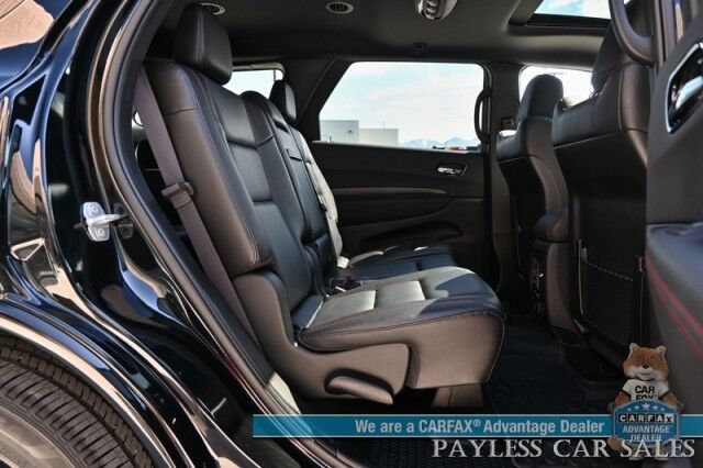 2023 Dodge Durango R/T Plus / 4X4 / Auto Start / Blacktop Pkg / Heated & Cooled Leather Seats / Heated Steering / NAV / Sunroof / Adaptive Cruise & Blind Spot / Apple CarPlay & Android Auto / 3rd Row / Tow Pkg / 1-Owner / Only 4K Miles Anchorage AK