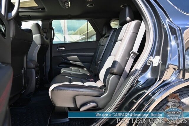 2023 Dodge Durango R/T Plus / 4X4 / Auto Start / Blacktop Pkg / Heated & Cooled Leather Seats / Heated Steering / NAV / Sunroof / Adaptive Cruise & Blind Spot / Apple CarPlay & Android Auto / 3rd Row / Tow Pkg / 1-Owner / Only 4K Miles Anchorage AK