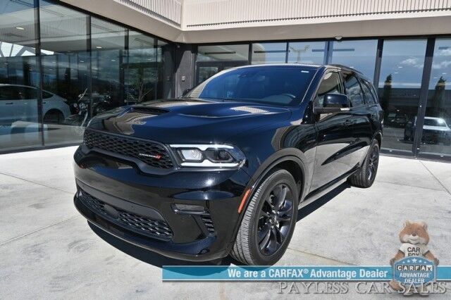 2023 Dodge Durango R/T Plus / 4X4 / Auto Start / Blacktop Pkg / Heated & Cooled Leather Seats / Heated Steering / NAV / Sunroof / Adaptive Cruise & Blind Spot / Apple CarPlay & Android Auto / 3rd Row / Tow Pkg / 1-Owner / Only 4K Miles Anchorage AK