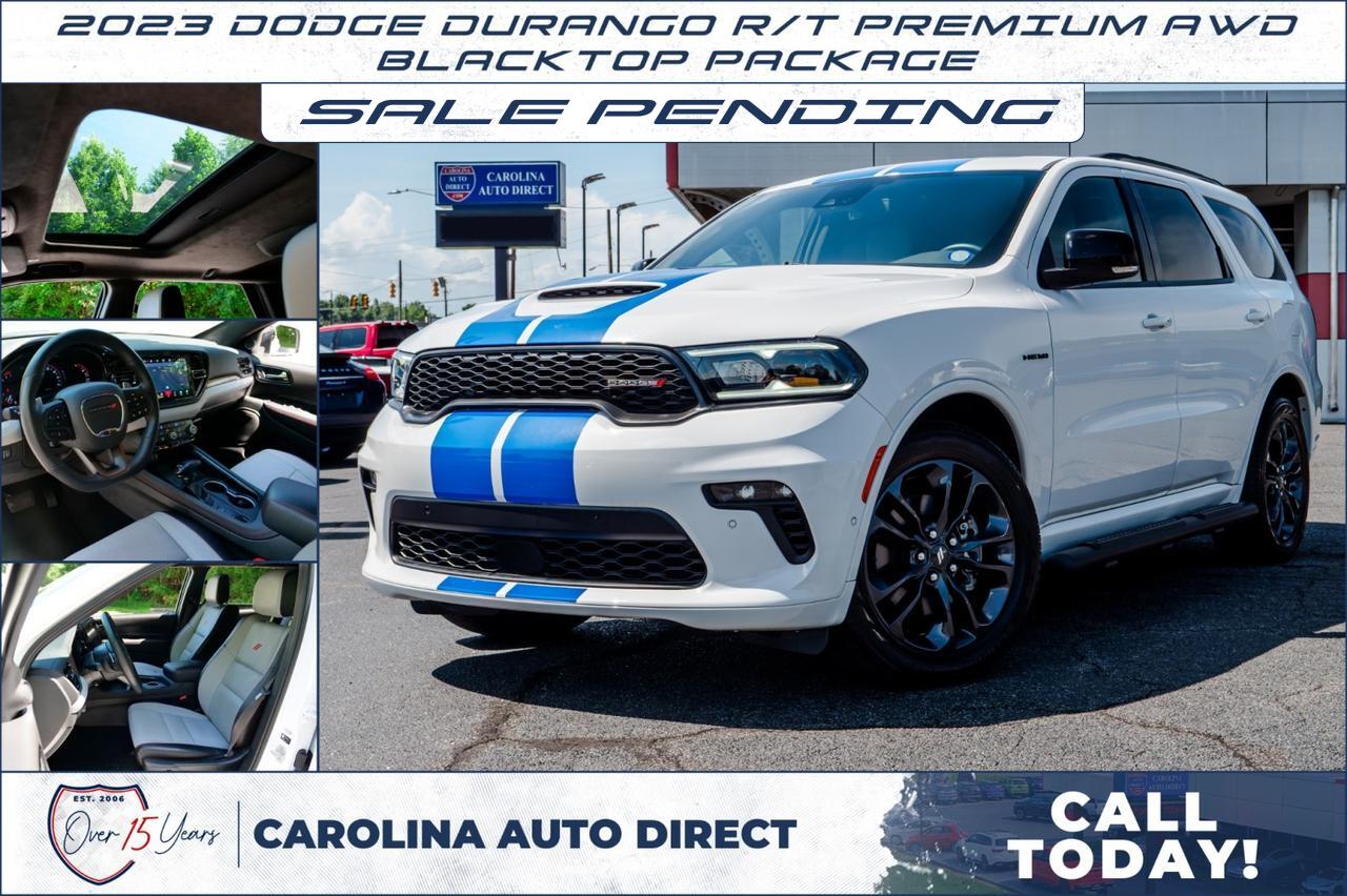 2023 Dodge Durango R/T Premium AWD / Blacktop PKG / Captain Chairs!