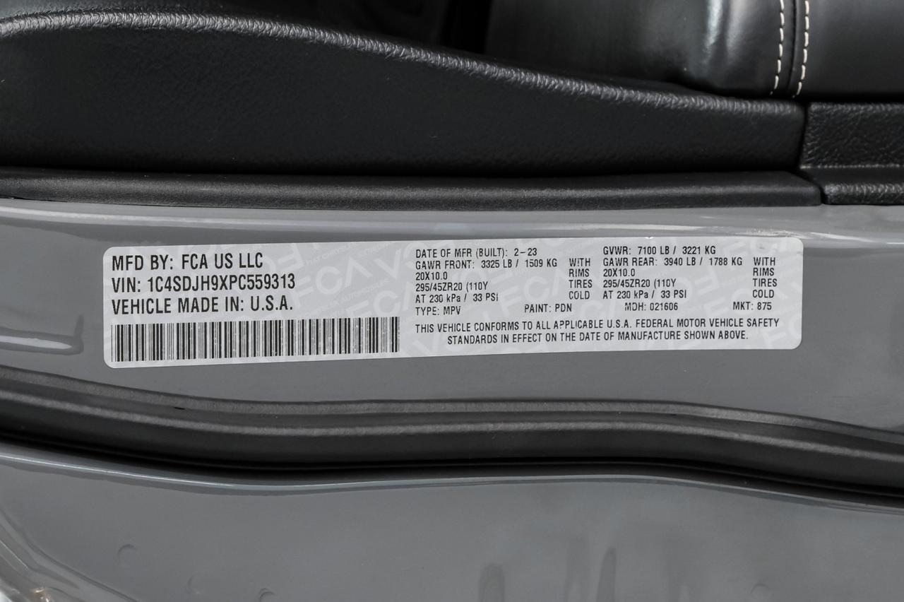 2023 Dodge Durango SRT HELLCAT BLACK AWD PLUS PKG BLIND SPOT ASSIST NAVIGATION SUNR Carrollton TX