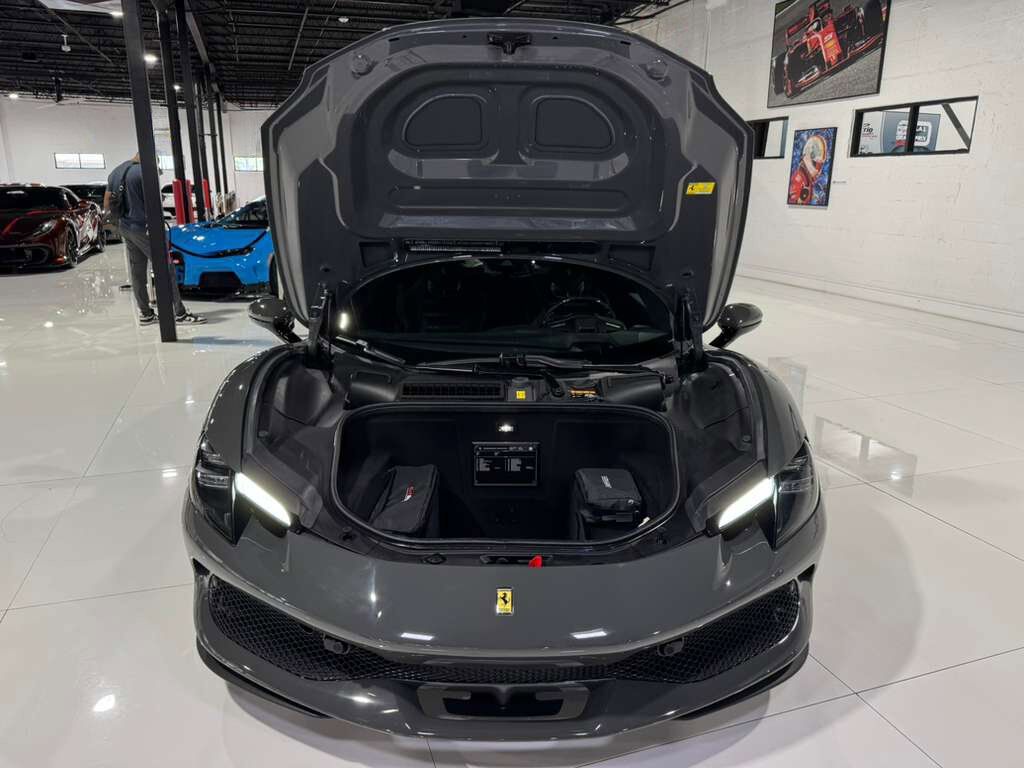 2023 Ferrari 296 GTB Grigio Scuro paint, Daytona seats, JBL audio, suspension lifter, front driving camera AND MUCH MORE! Fort Lauderdale FL
