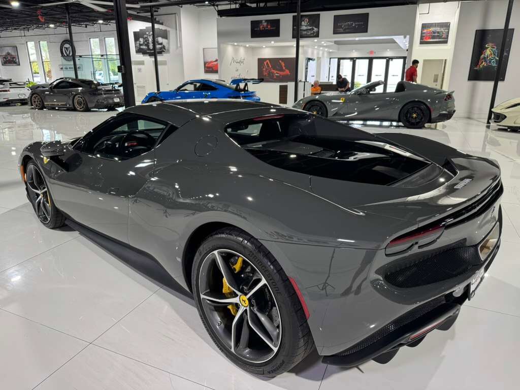 2023 Ferrari 296 GTB Grigio Scuro paint, Daytona seats, JBL audio, suspension lifter, front driving camera AND MUCH MORE! Fort Lauderdale FL