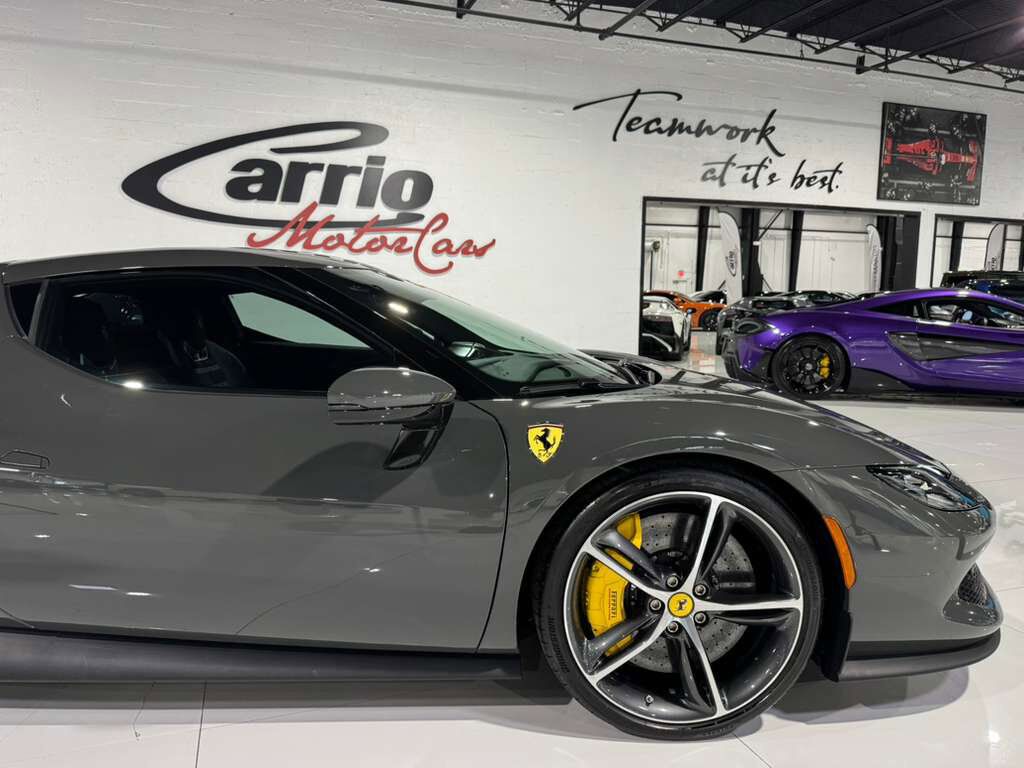 2023 Ferrari 296 GTB Grigio Scuro paint, Daytona seats, JBL audio, suspension lifter, front driving camera AND MUCH MORE! Fort Lauderdale FL