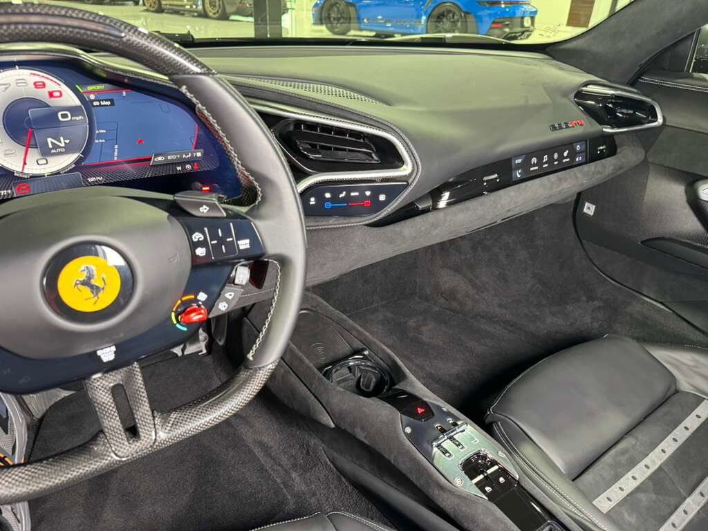 2023 Ferrari 296 GTB Grigio Scuro paint, Daytona seats, JBL audio, suspension lifter, front driving camera AND MUCH MORE! Fort Lauderdale FL