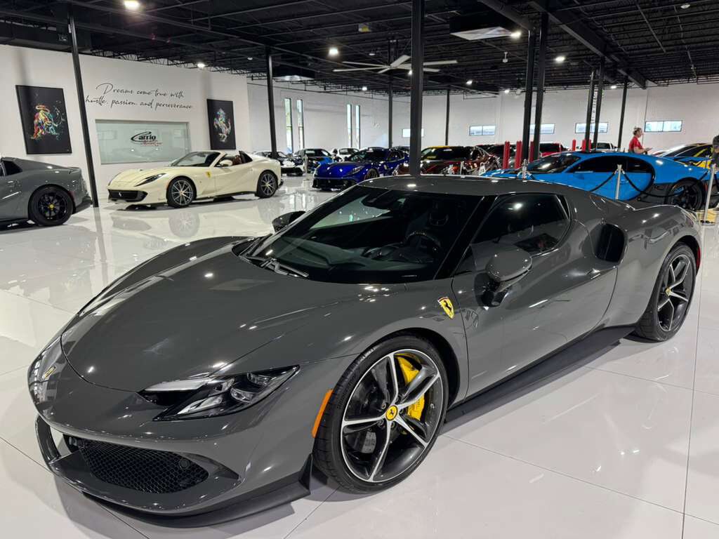 2023 Ferrari 296 GTB Grigio Scuro paint, Daytona seats, JBL audio, suspension lifter, front driving camera AND MUCH MORE! Fort Lauderdale FL