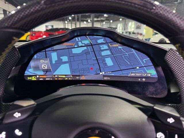 2023 Ferrari 296 GTB Grigio Scuro paint, front lifter, matte grey wheels, carplay, surround view, interior carbon & MORE! Fort Lauderdale FL